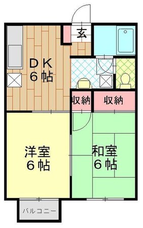 ピュアタウン上新井Ａの物件間取画像